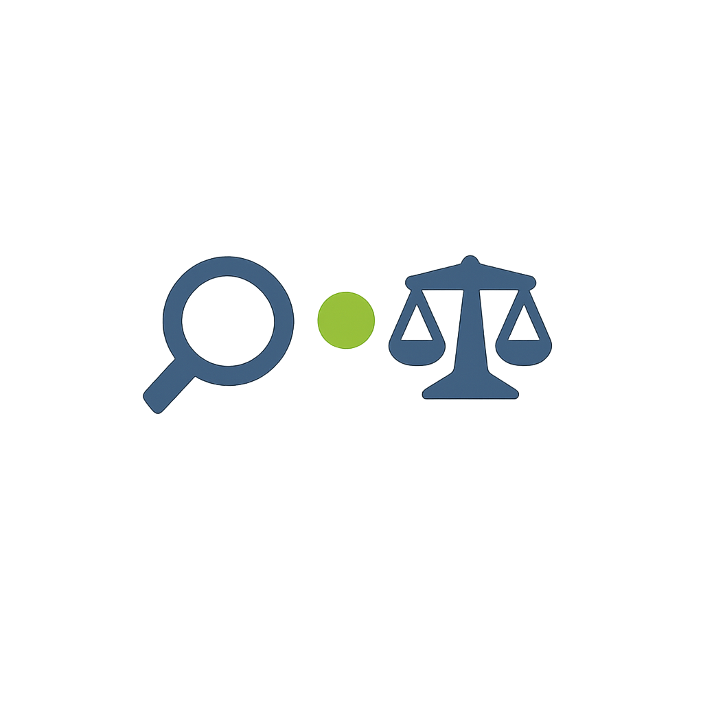 Abstract analytical thinking symbol